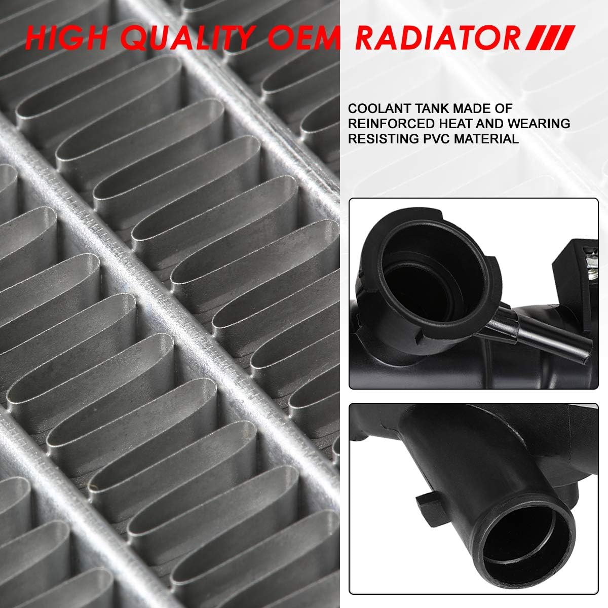 Auto Dynasty Radiator Compatible with 2001-2002 Rio 1.5L AT, DPI 2392 Factory Style 1-Row Cooling Radiator, Aluminum Core