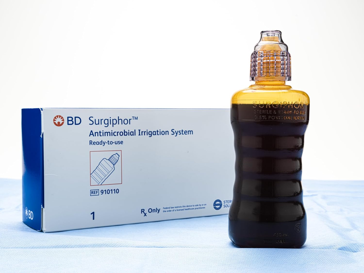 BD Surgiphor Irrigation System, Ready-to-Use PVP-I Lavage, 8 Pack | 910110