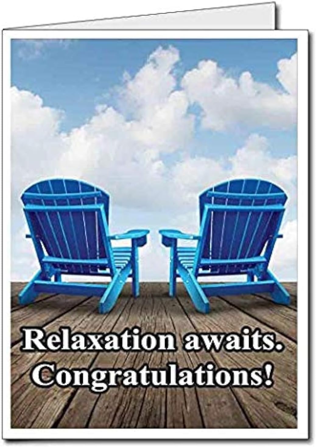 VictoryStore Jumbo Retirement Card: 18" x 24" With Envelope - Relaxation Awaits, Huge Retirement Greeting Card