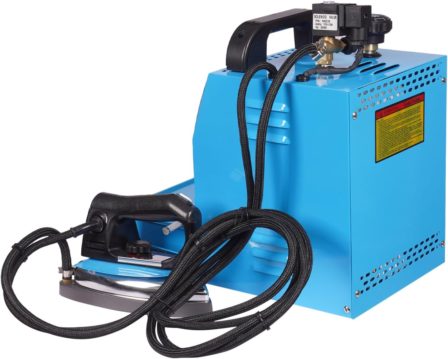 110V Commercial Electric Steam Iron, ST-750 Industrial Steam Electric Iron, Electric Iron Boiler, Electric Steam Iron with Boiler for Various Fabrics