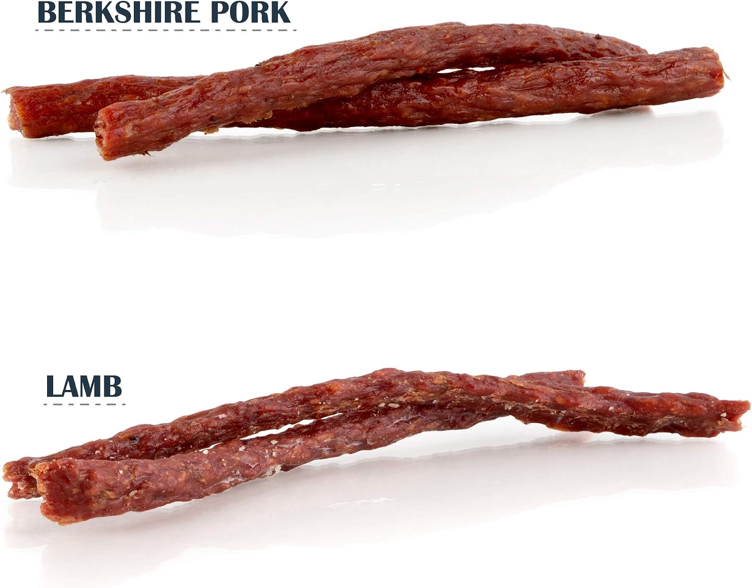 Flourish Pets Jerky Sticks, Dog Treats, Healthy Training Chews (Pork and Lamb, Variety Pack)