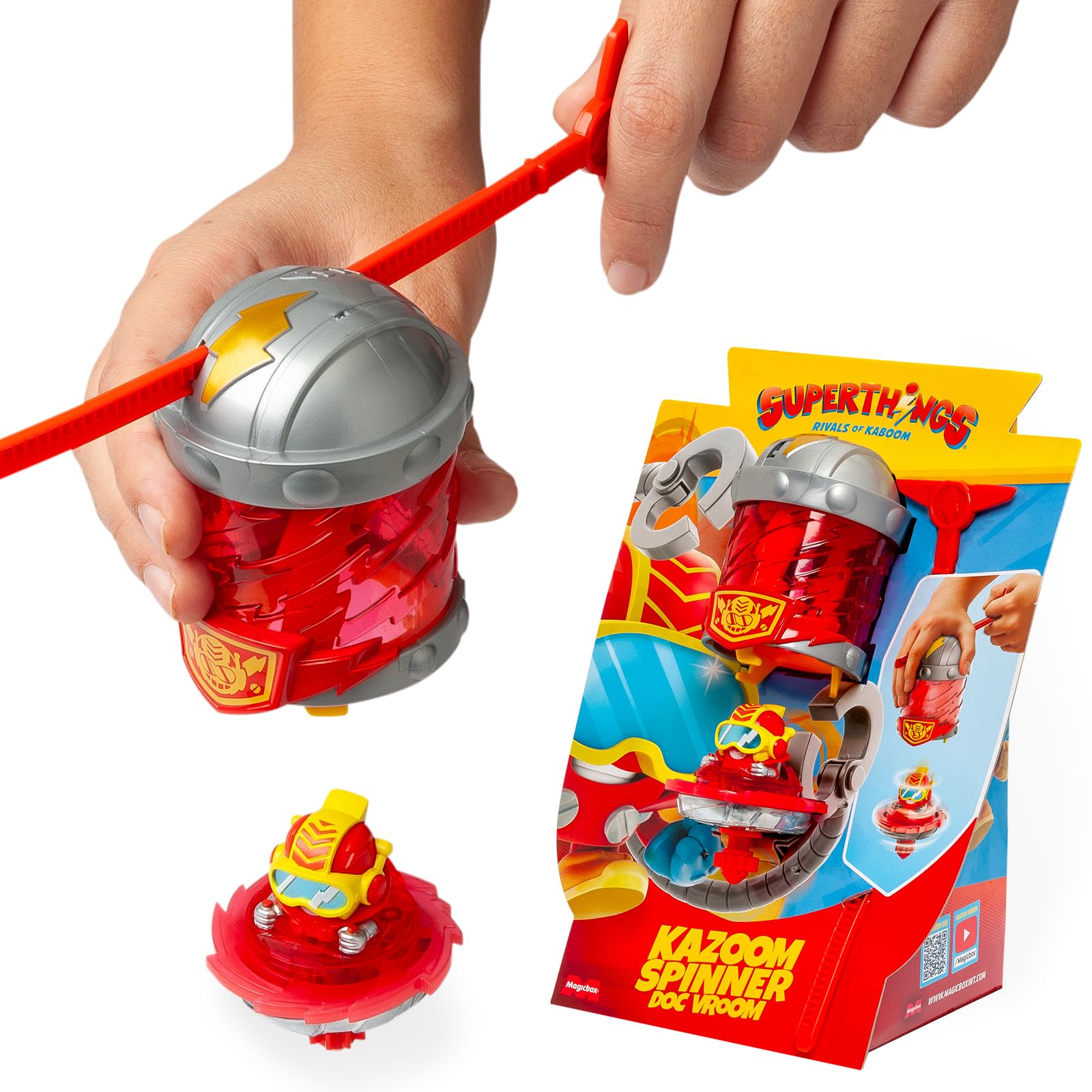 SUPERTHINGS KAZOOM Power – Kazoom Spinner – Doc Vroom. Incluye 1 Cápsula Kazoom, 1 peonza Kazoom y 1 Tira. — view 2