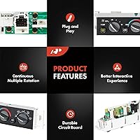 Vista 8 de A-Premium Módulo de Panel de Control de Clima de Calefacción/A/C con Desempañador de Ventana Trasera Compatible con Vehículos Chevy, Cadillac y GMC