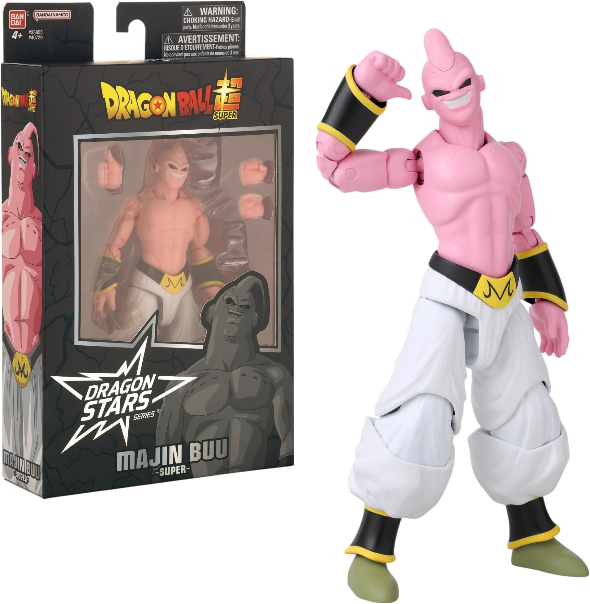 BANDAI - Dragon Ball Super Dragon Stars Majin Buu Aku Action Figure 17cm - 40729 Multicolor - Collectible articulated figure to recreate impressive confrontations.
