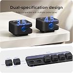 UGREEN Organisateur de câblodistribution de bureau, support de cordon magnétique 6 Pack, Clip de câble en silicone avec aimant fort, 2 Tailles pour cordons de charge, Gestion facile des câbles pour bureau, Table de chevet, Voiture, Home Office