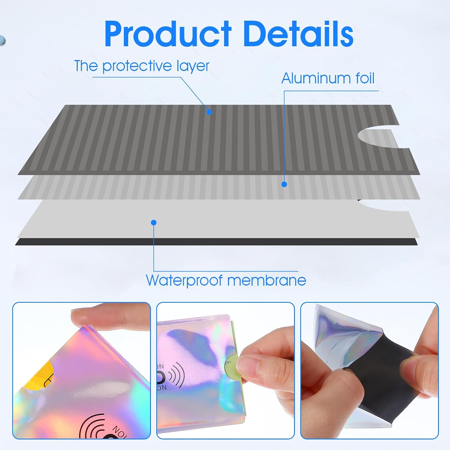 12 PCS Credit Card Protector RFID Blocking for Wallet Travel