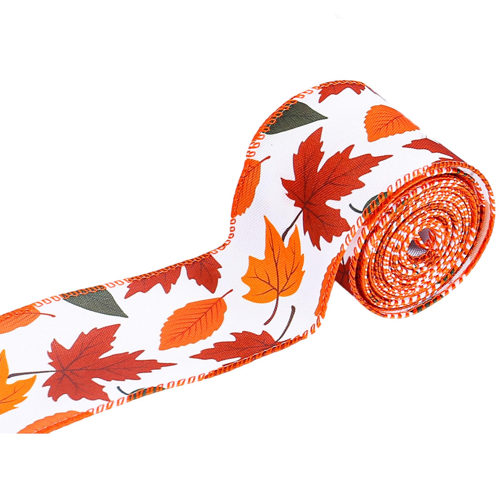 Tsophreniq Enchantment Pumpkin Pattern Harvest Ribbon Bringing Festive Cheer to and Decor Scenes Gift Packing Festival Wire Craft