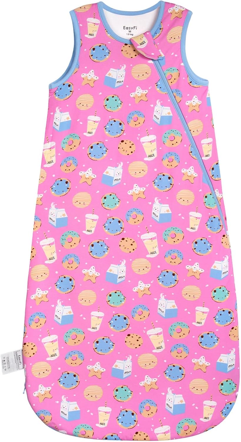 Rayon Made from Bamboo Sleep Sack 18-24 Months 1.0 Tog Supersoft Toddler Sleep Sack 2t Baby Wearable Blanket with 2-Way Zipper Unisex Sleeping Bag for Babies