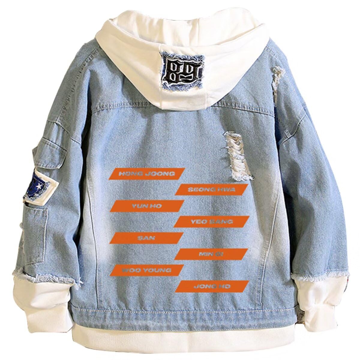KPOP Skz Hoodie Denim Jacket Jean Coat Hoodies for Women Men