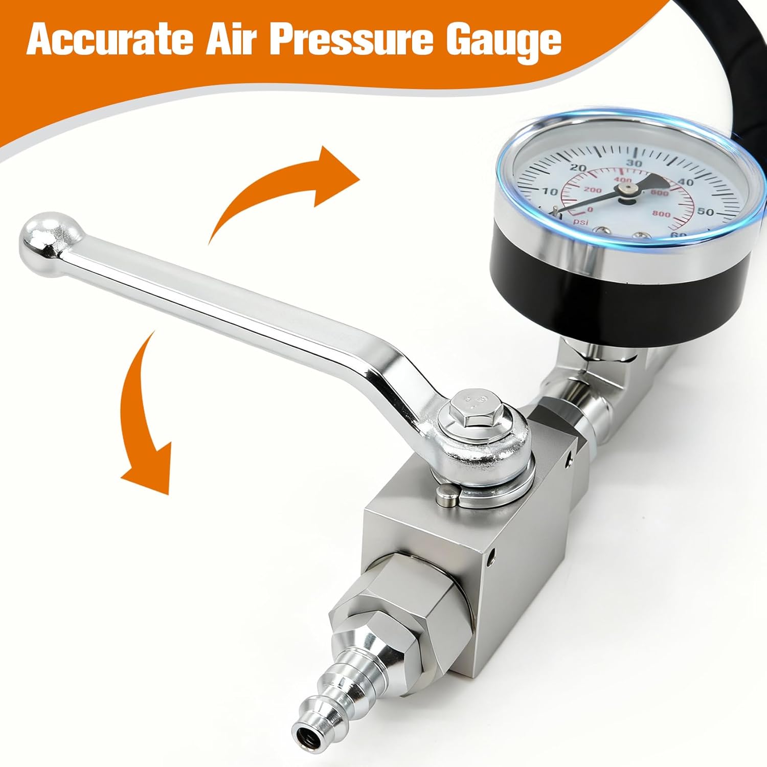 6.0L-7.3LPowerstroke High Pressure Oil Pressure Tester Kit, IPR Air Testing Tool & ICP Air Test Fitting for Ford Diesel Engine, Professional Diagnostic Tool for High Pressure Oil System