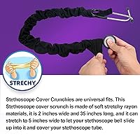 Vista 3 de ABAMERICA Fundas Elásticas Elásticas de Aspecto Delgado para Estetoscopios, Ajuste Universal para Todo Tipo de Estetoscopios