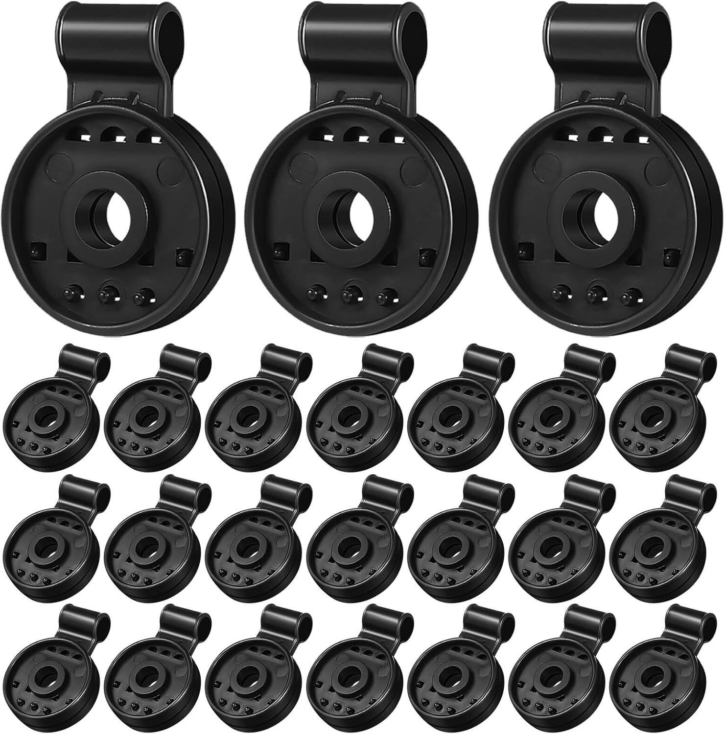 100pcs Shade Cloth Clips and Sunshade Retaining Clips, round Plastic Windproof Awning Clamps for Outdoor Garden Shade Net Fixing, Reusable Heavy Duty Grip for Patio and Greenhouse