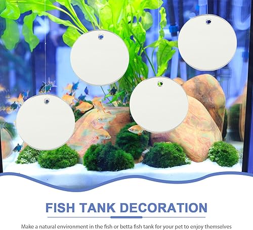 Miniatura 2 de VILLCASE Espejo de entrenamiento Betta Toys Betta Fish Toys Espejo de acuario para Betta Fish Espejo de tanque Espejo Betta Fish Mirror Betta Tank