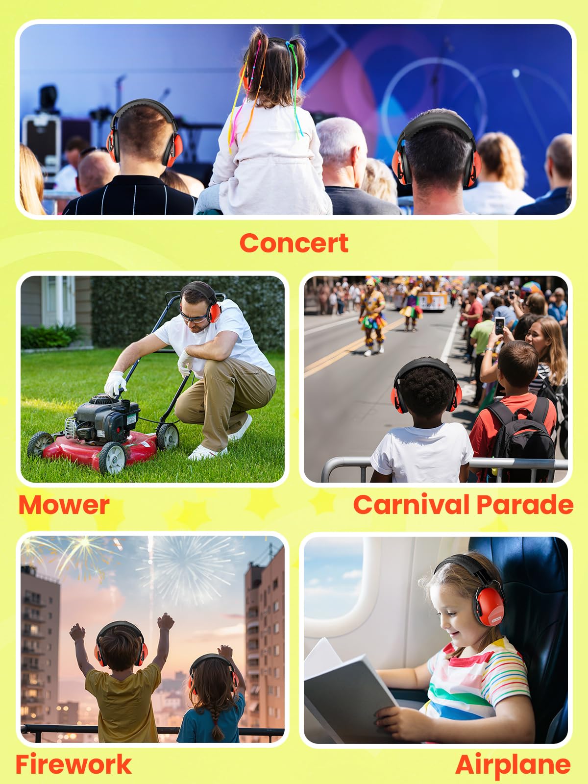 Dr.meter Kids Ear Protection Ear Muffs for Noise Reduction Monster Jam view 9