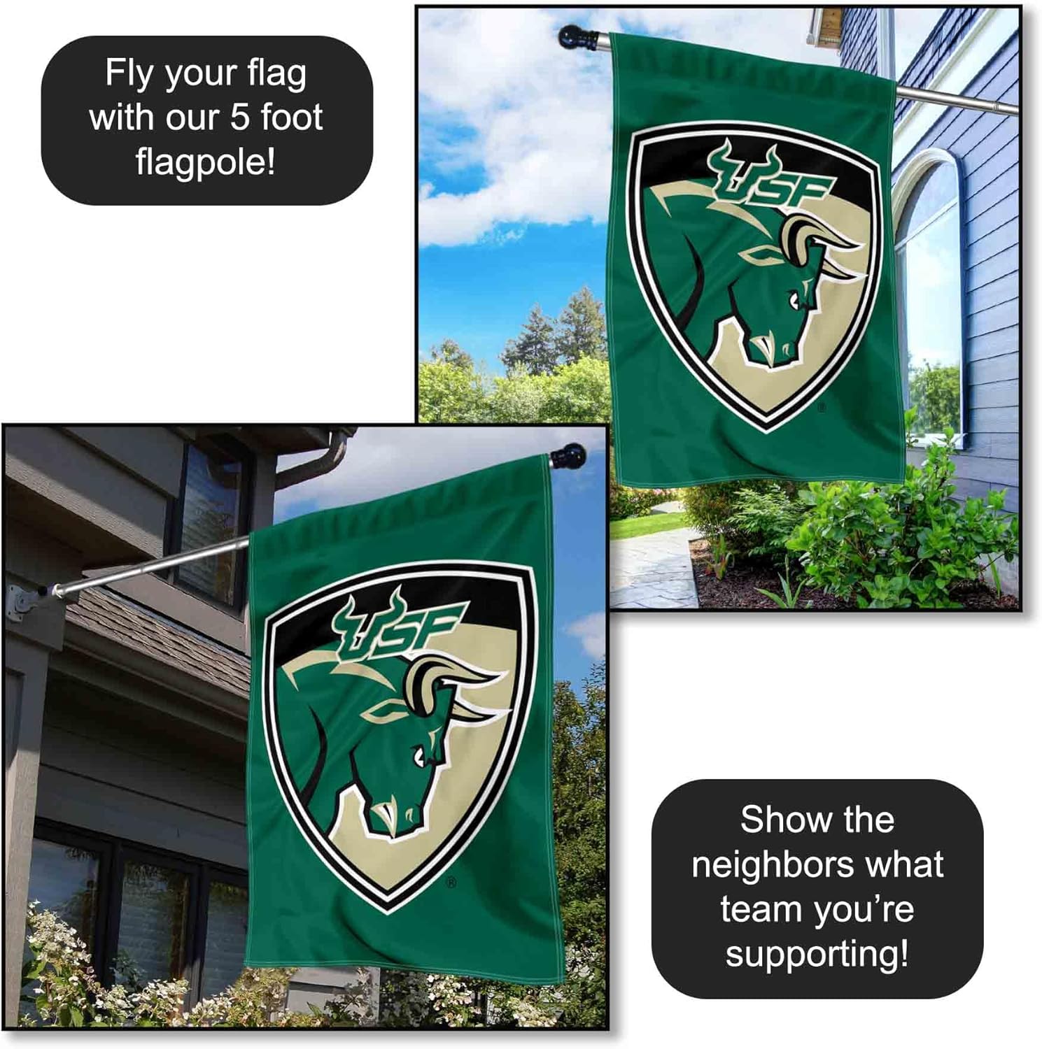South Florida Bulls Banner House Flag - Image 4