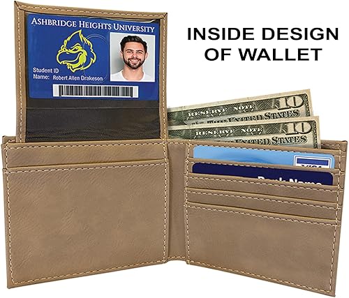 Miniatura 4 de Rogue River Tactical Texas State Flag Outline Cartera plegable de cuero para hombre RFID regalo para él papá padre Estados Unidos Billfold Texan TX,