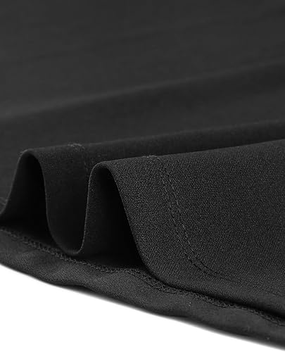 Miniatura 4 de Allegra K Elegante vestido de manga abombada para mujer, cuello en V, vestido de trabajo de oficina