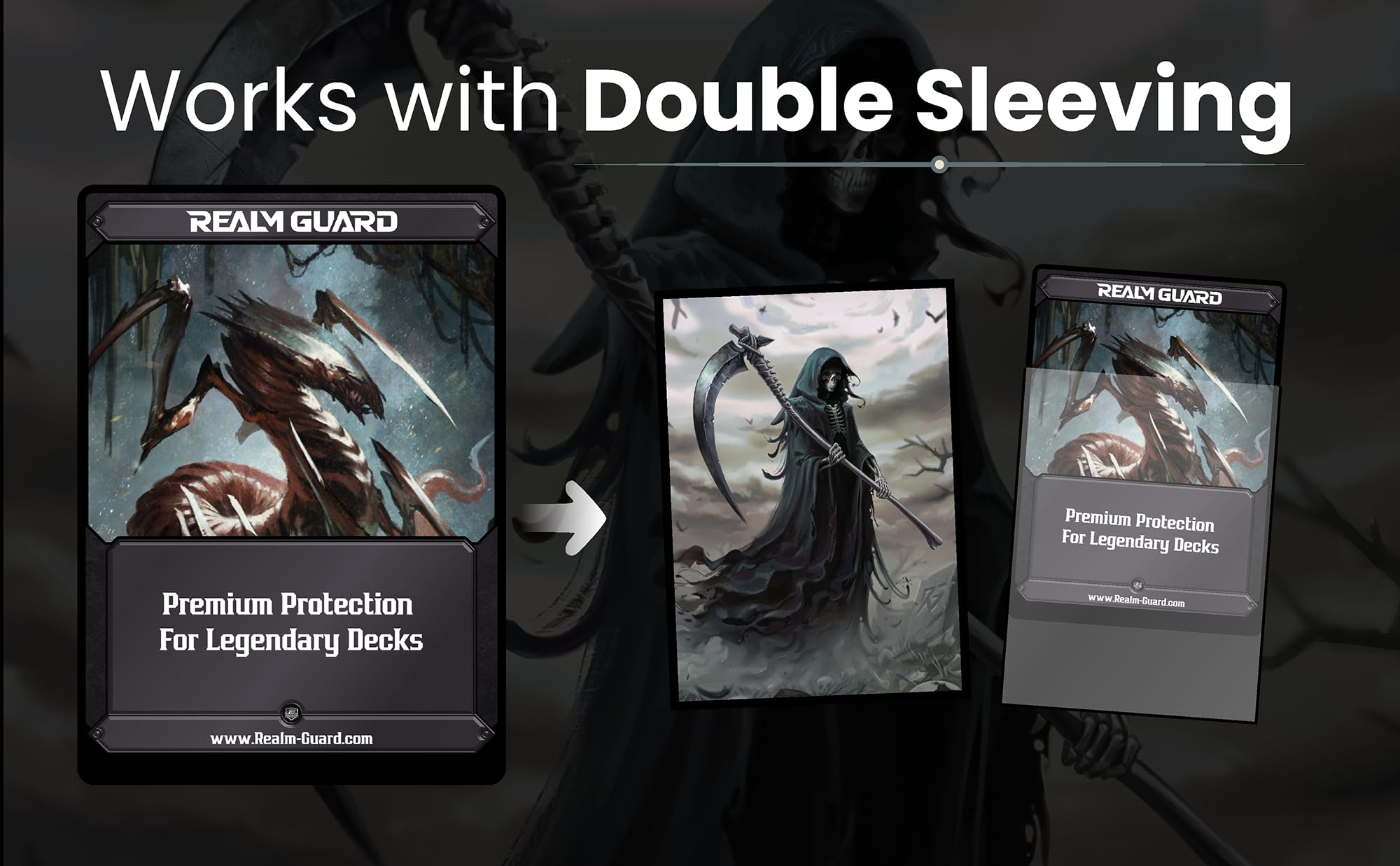 Amazon.com: Realm Guard -100ct Matte TCG/MTG Art Sleeves (Grim Reaper) :  Toys & Games