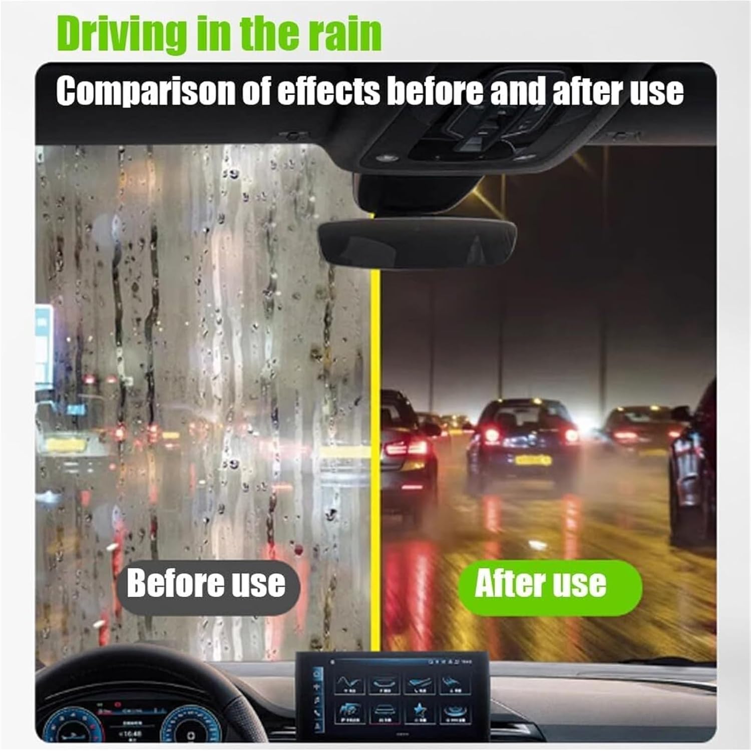 Auto Glass Cleaning Brush, Oil Film Removal Tool, Suitable For Car Windows & Rearview Mirrors(2pcs)