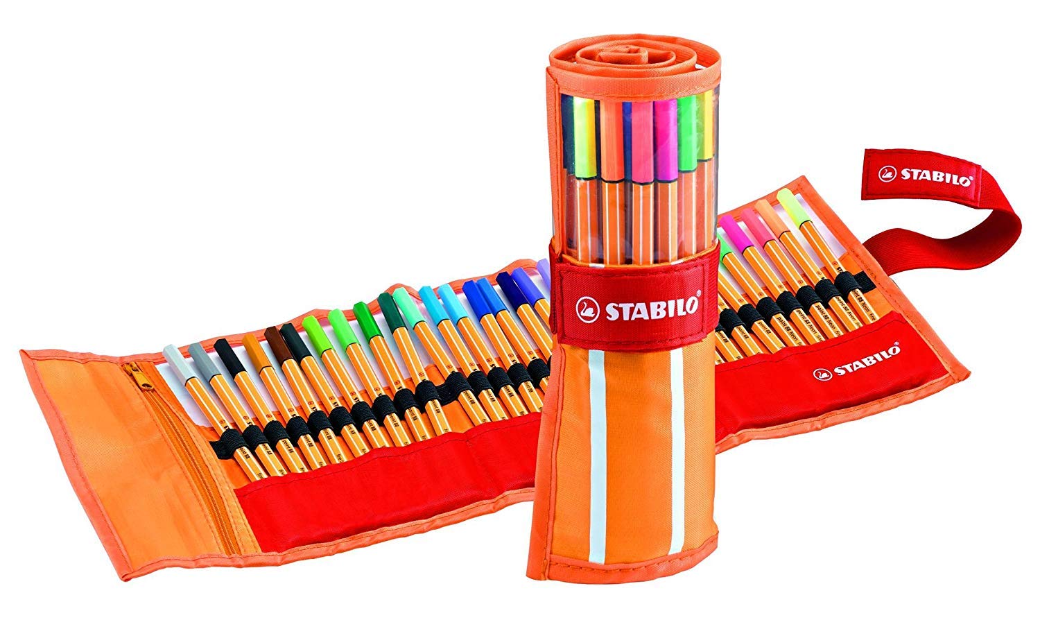 STABILO - Stifte-Set - Premium-Filzstift - Pen 68 - 30er Pack & Fineliner - point 88 - 30er Rollerset