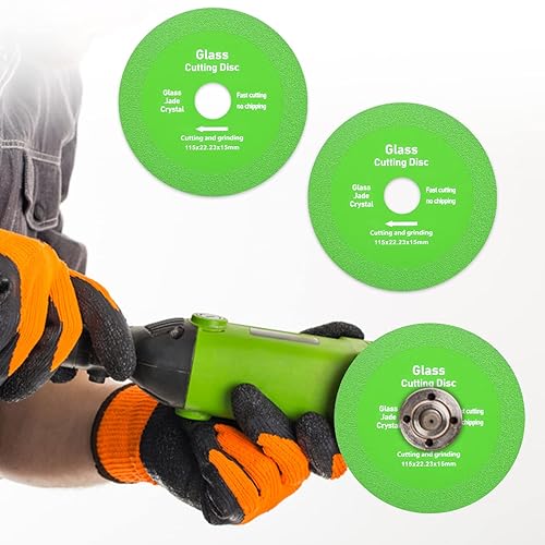 Miniatura 6 de 2 discos de corte de vidrio para amoladora angular, cuchillas de corte de diamante, herramientas de corte de vidrio, rueda de sierra ultrafina de