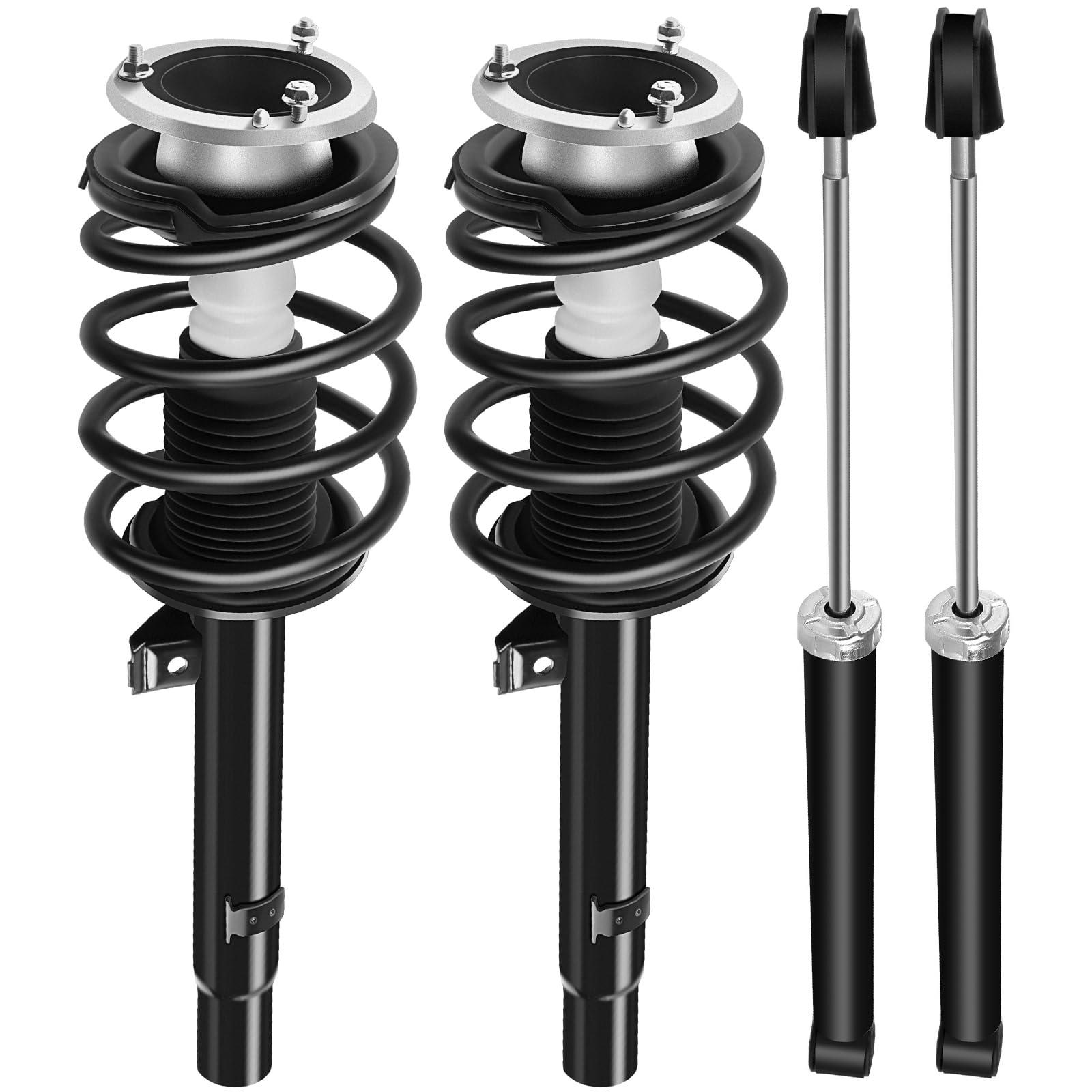 Photo 1 of SCITOO Front and Rear Pair Strut & Spring Complete Assembly Compatible with 2001-2005 for BMW 320i 2000 for BMW 323Ci 1999-2000 for BMW 323i Complete Struts 171582 343352