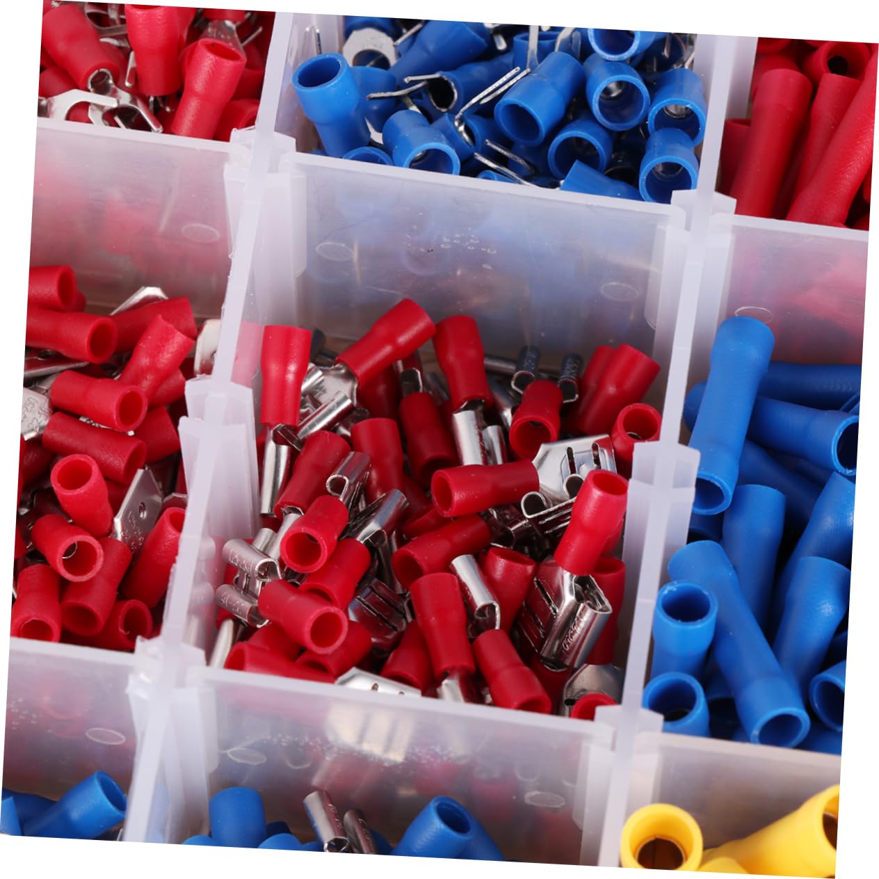 KOMBIUDA Essential for Mechanics: 1300pcs Terminal Set Heavy Duty Lugs Battery Cable Ends Tubular Ring Connectors