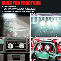 Vista 8 de Ourbest H5001 - Luces LED Par46 para foco, 5.75 pulgadas, 5-3/4 pulgadas, luz redonda para camión, todoterreno, lámpara de trabajo LED, haz sellado