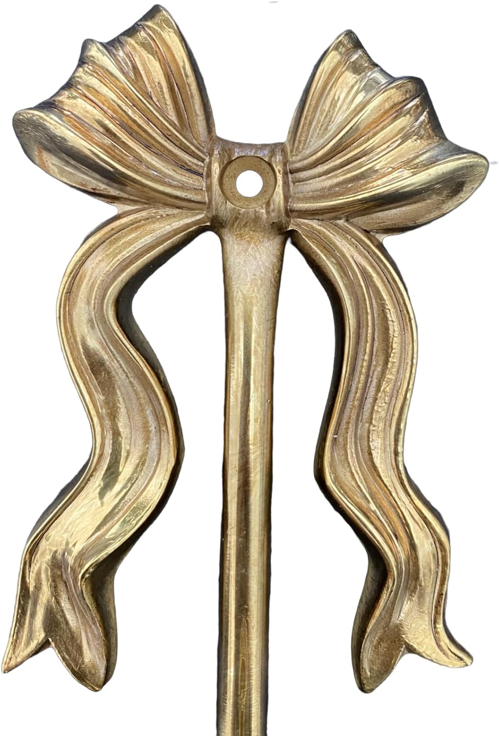 Brass Wall Candle Sconces Wall Decor Set of 2, Antique Gold Bow Candle Stick Holders,Wall Mounted Home Decoration,for Living Room,Dining Room, Bedroom（No Candle (Gold 1)