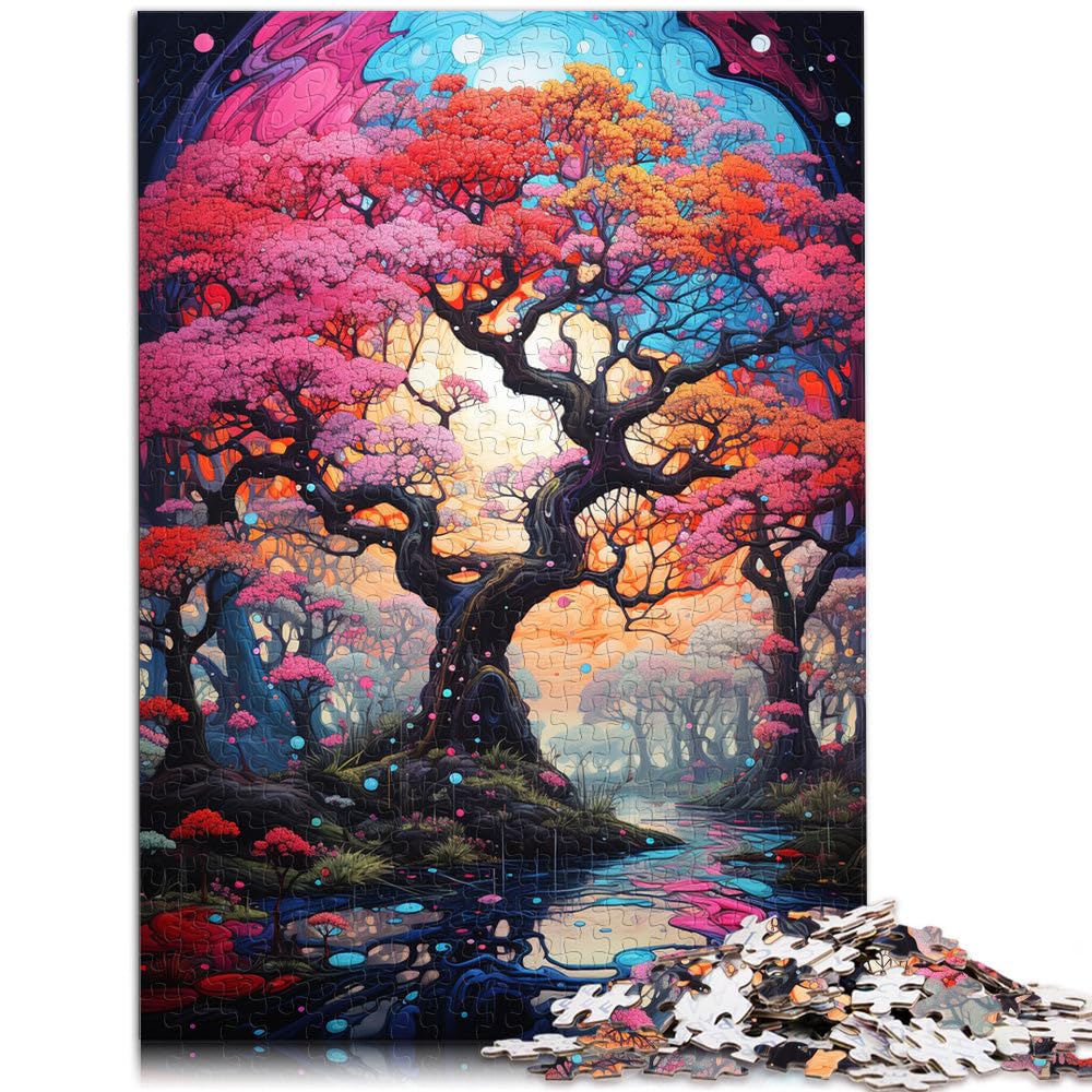 Puzzle for Adults 1000 Pieces cherry blossom tree Family Fun Jigsaws 50x70cm Educational Game for Birthday Chrismas for teenager 14+ — image 1