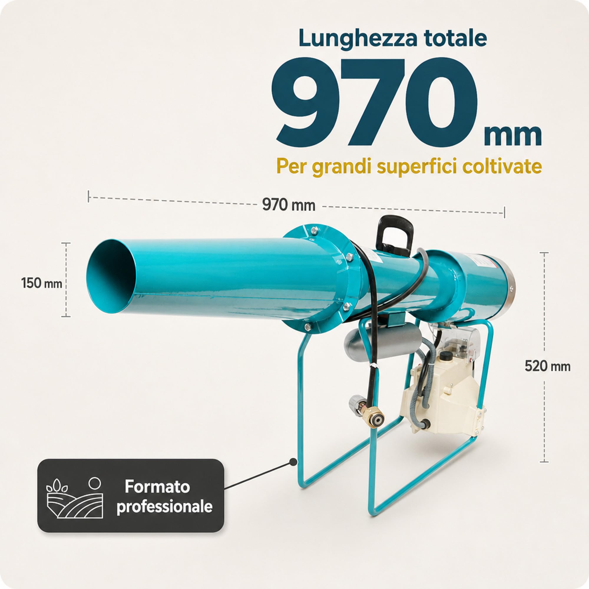 Cannone a Gas GPL spaventa Uccelli e ungulati per Colture e vigneti