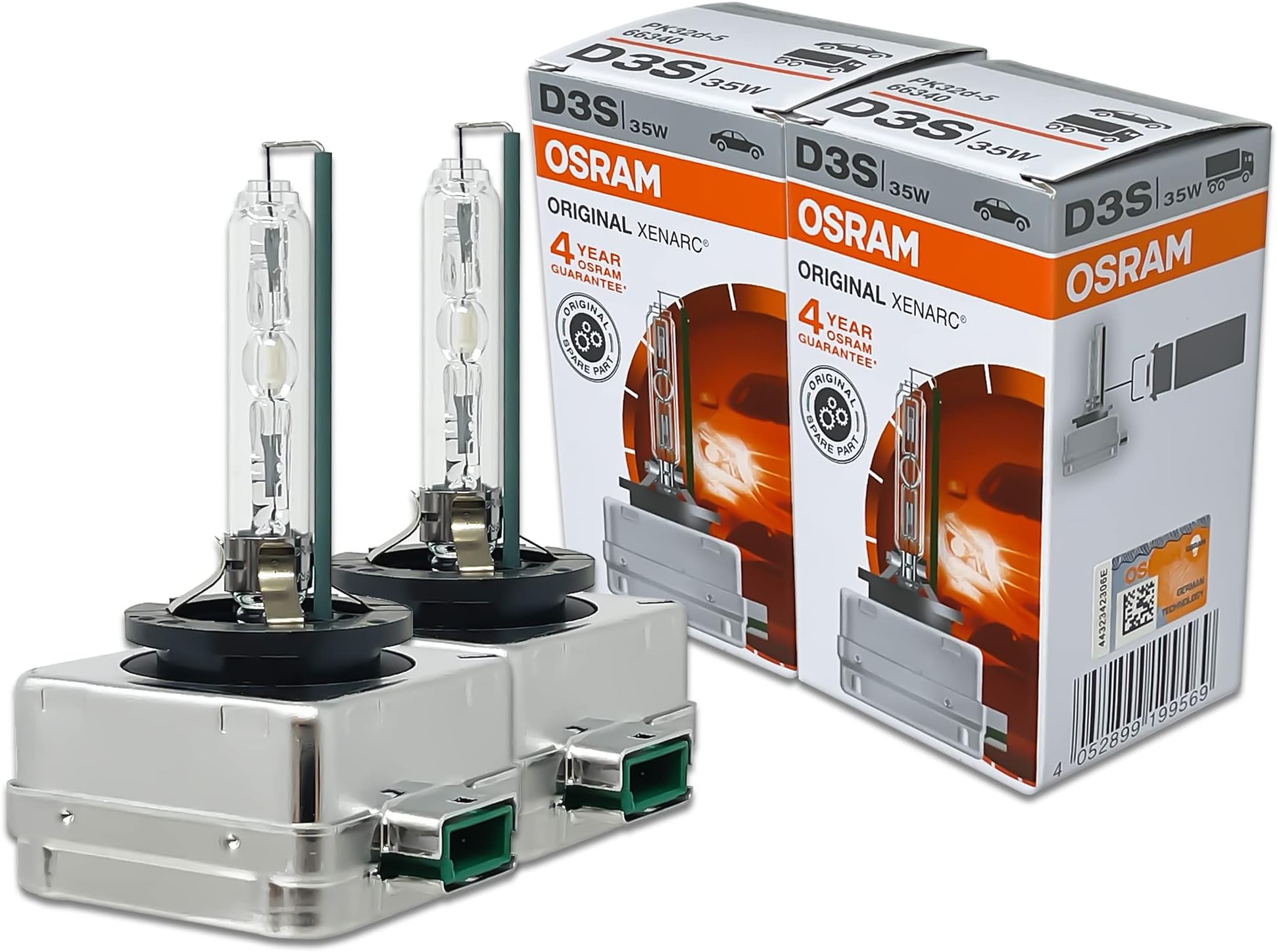 OSRAM XENARC D3S HID Xenon Headlight bulbs 66340 Pack of 2 by ALI