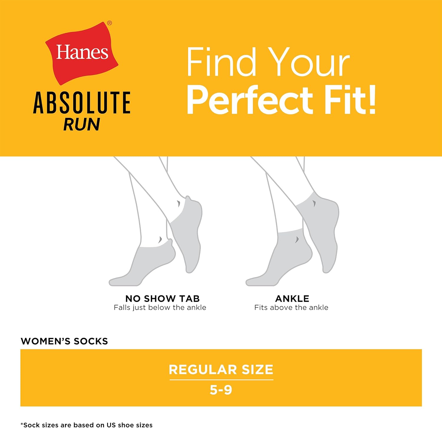 Hanes womens No Show Running Socks, Absolute Run Socks, Breathable No Show Tab Socks for Running, 4-pack - Image 6