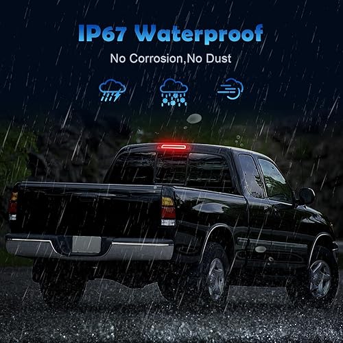 Miniatura 3 de Tercera luz de freno LED compatible con Tundra 2000-2006, luz de freno central trasera de montaje alto, lámpara de carga estroboscópica estilo F1,