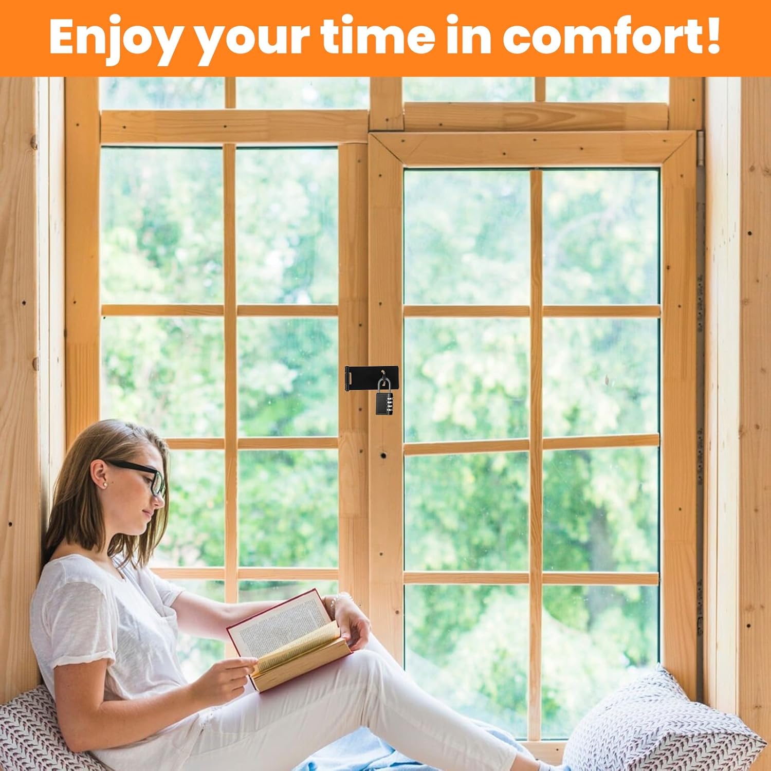 4 Pcs Hasp Latch Stainless Steel Padlock Latch 3 Inch Black Hasp Lock Latches Lock Latches Hardware for Wooden Fence Pet Cage Doors Cabinets Closets Window and More