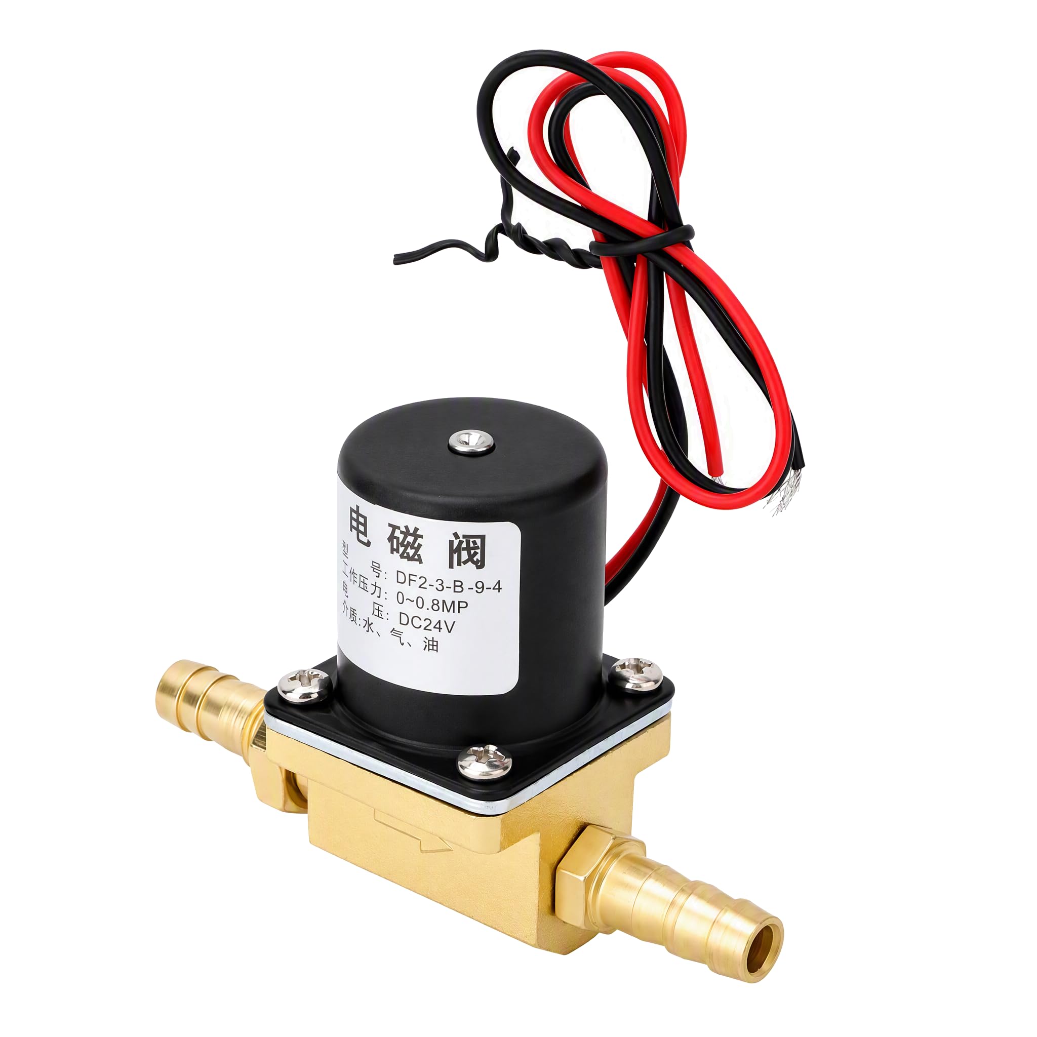Viagasafamido Brass Welding Machine Solenoid Valve, 2 Way Electric Pneumatic Valve, G1/8", 0-0.8Mpa, Ac220v/Ac36v/Dc24v, For Air Water Gas Oil Systems