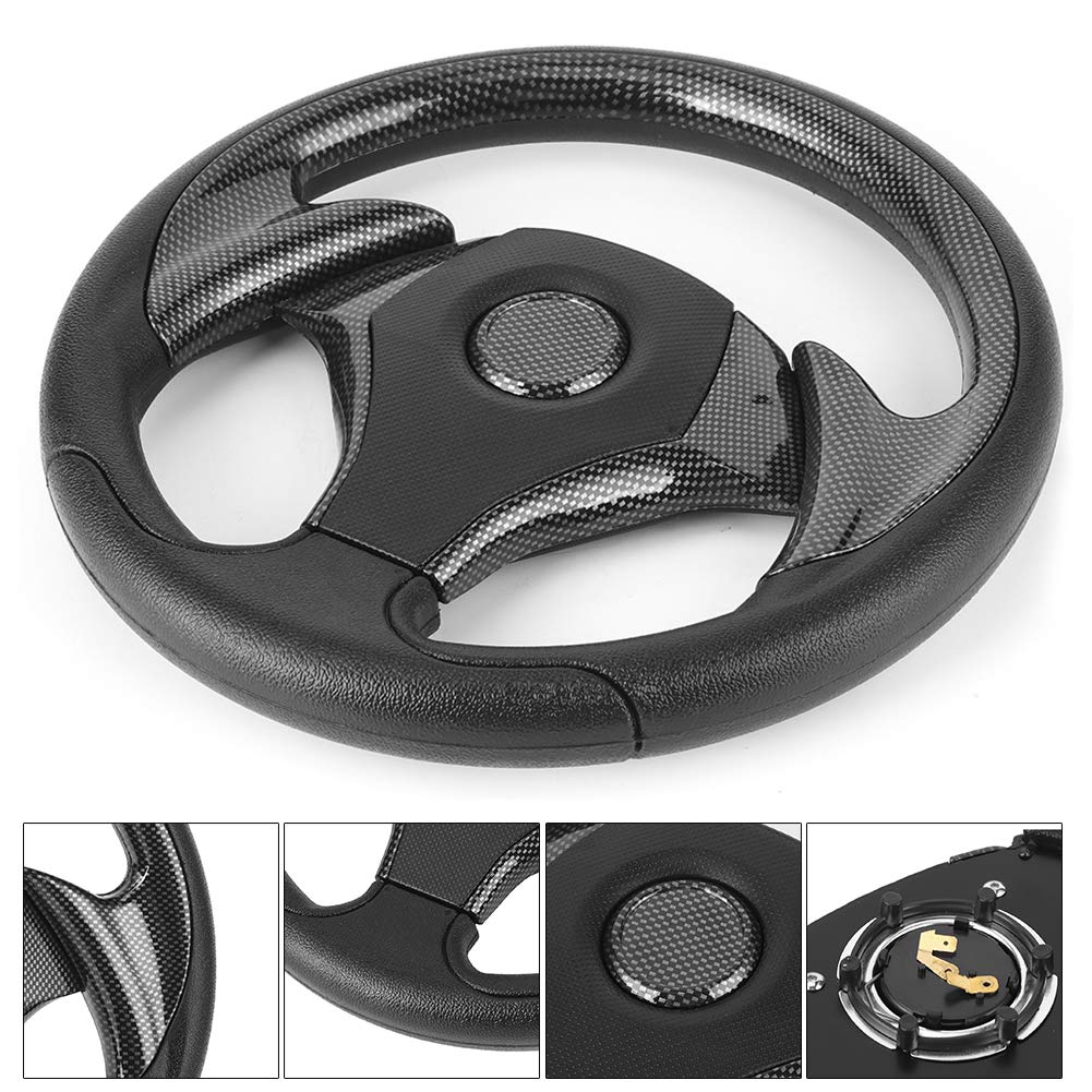 Kierownica 320 Mm, Lekka PU dla Wygodnego Chwytu (Carbon Texture)