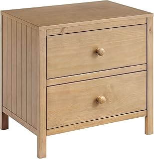 Oxford Baby Everlee 2-Drawer Nightstand, Honey Wood