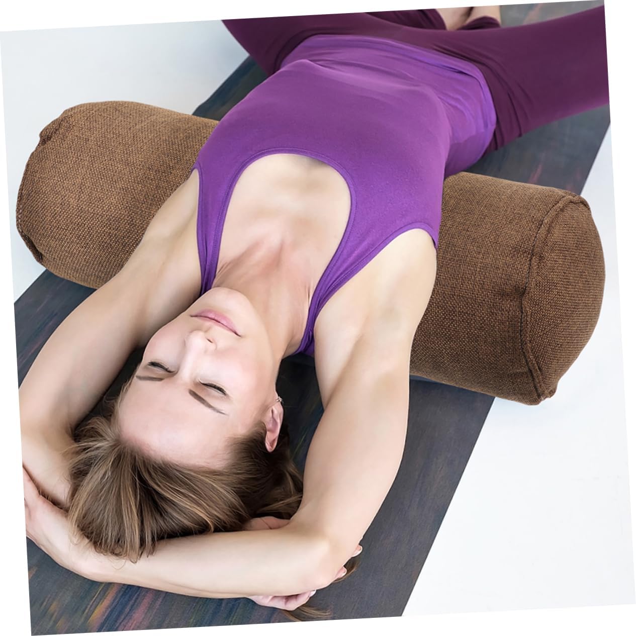 1pcs Yoga Accessory Pillow Home Yoga Pillow for Beginners Support Long Lumbar Bolster