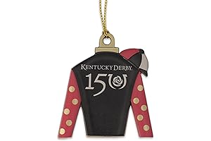 Kentucky Derby 150th Jockey Silks Pewter Ornament: Celebrate Horse Racing History