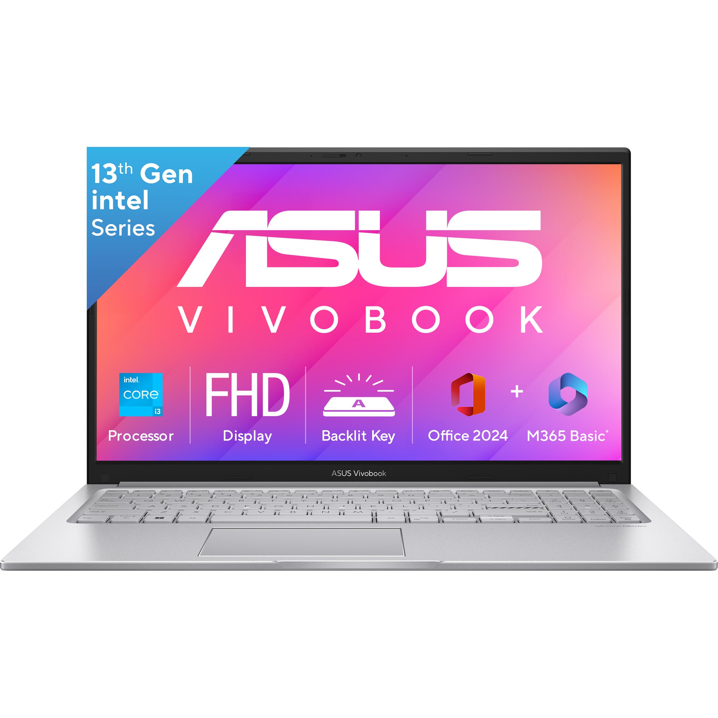 ASUS Vivobook 15, Intel Core i3 13th Gen 1315U, 8GB RAM, 512GB SSD