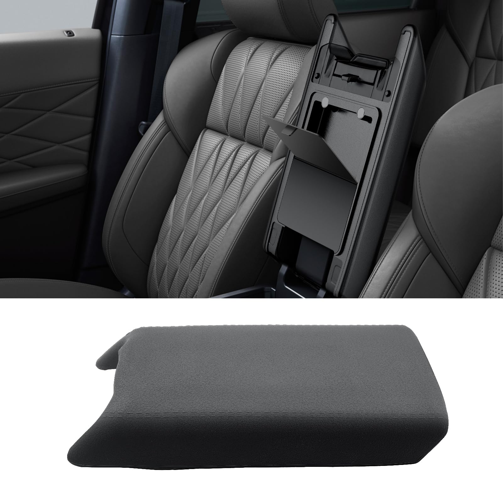 CDEFG for 2026 2027 Mitsubishi Outlander Center Console Cover, for 2026 2027 Mitsubishi Outlander GN Accessories Middle Console Protector w/Hidden Storage Pocket (Gas Version Only, Non-Sport)