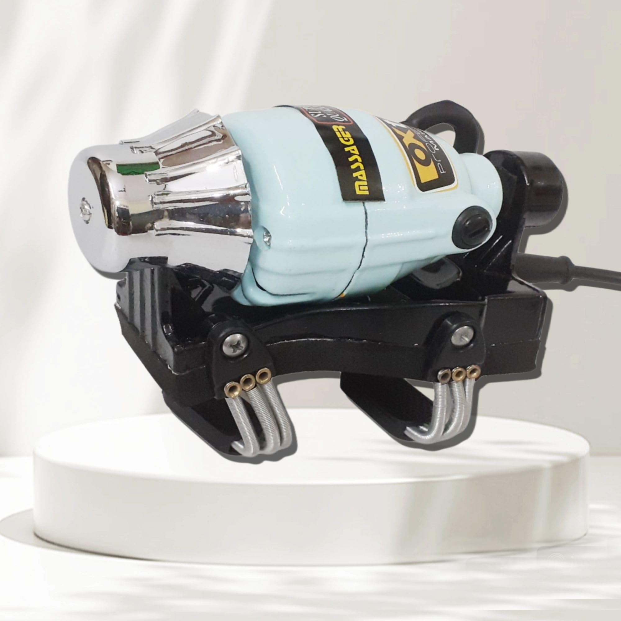 Power Powerful Double Speed Floating Action Finger Massager (Sky Blue)