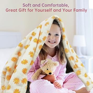 Heated Blanket Electric Throw Blanket- Ultra Soft Cozy Sherpa Heating Blanket,50 x 60 Fast Heating Blanket, 12 Heating Levels & 1-24h Auto-Off, Machine Washable, for Home Office, Blue