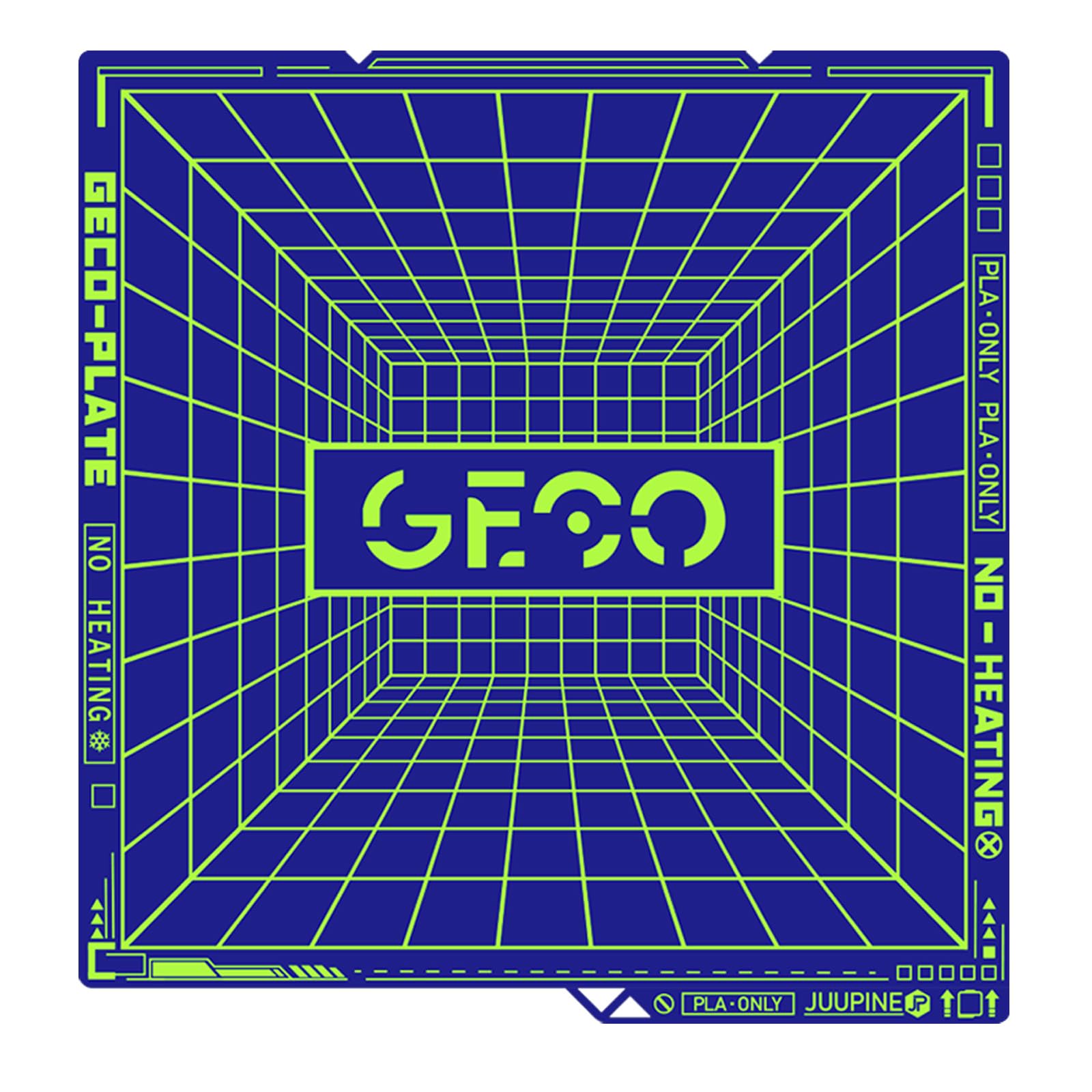 Upgraded Kobra S1 Build Plate Geco Plate,264x276MM PLA Cold Printing Plate (No Heating) Energy Saving Room Temperature Printing Spring Steel Hot Bed