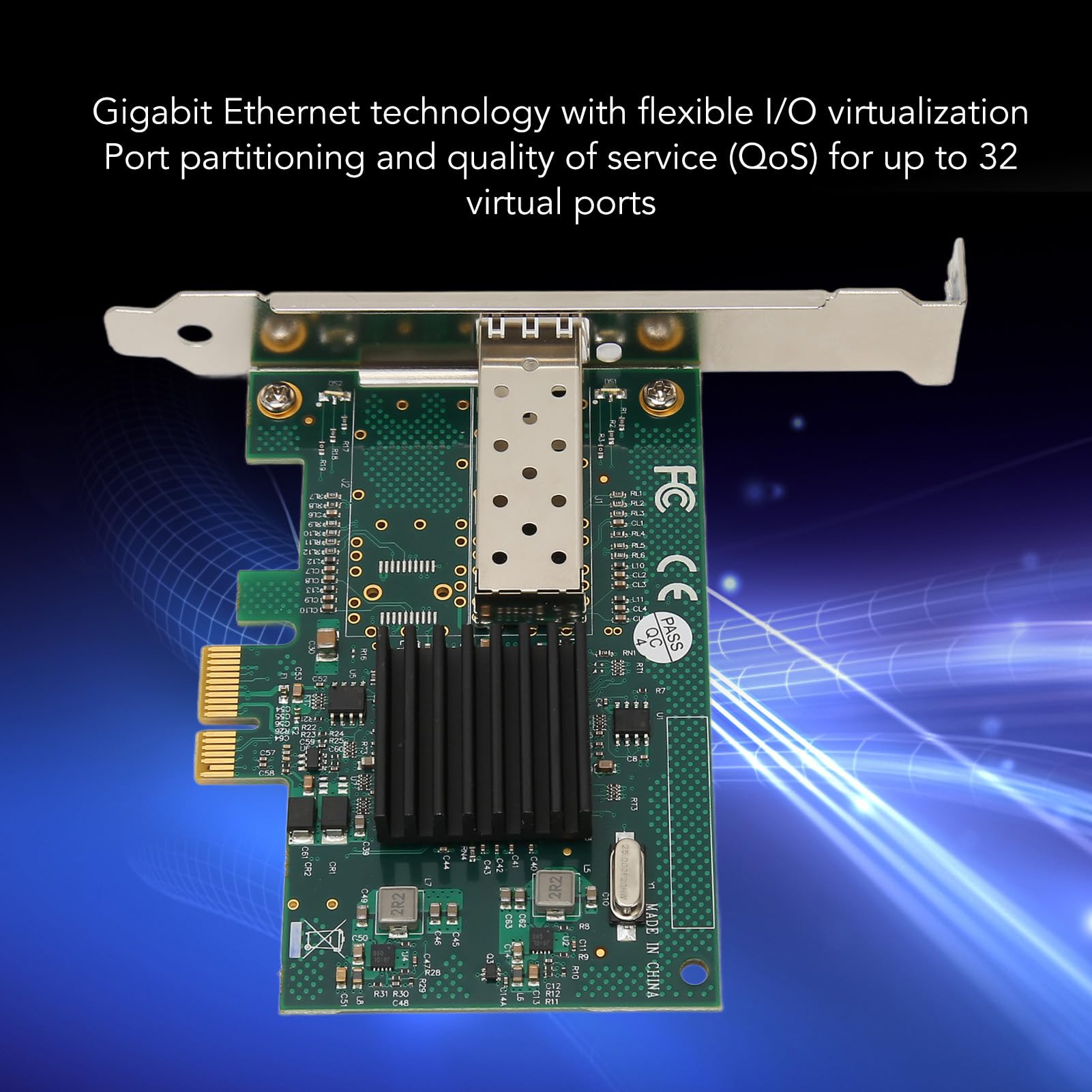 Carte Réseau PCIe NIC 1000 Mbps, Performances ISCSI Efficaces,