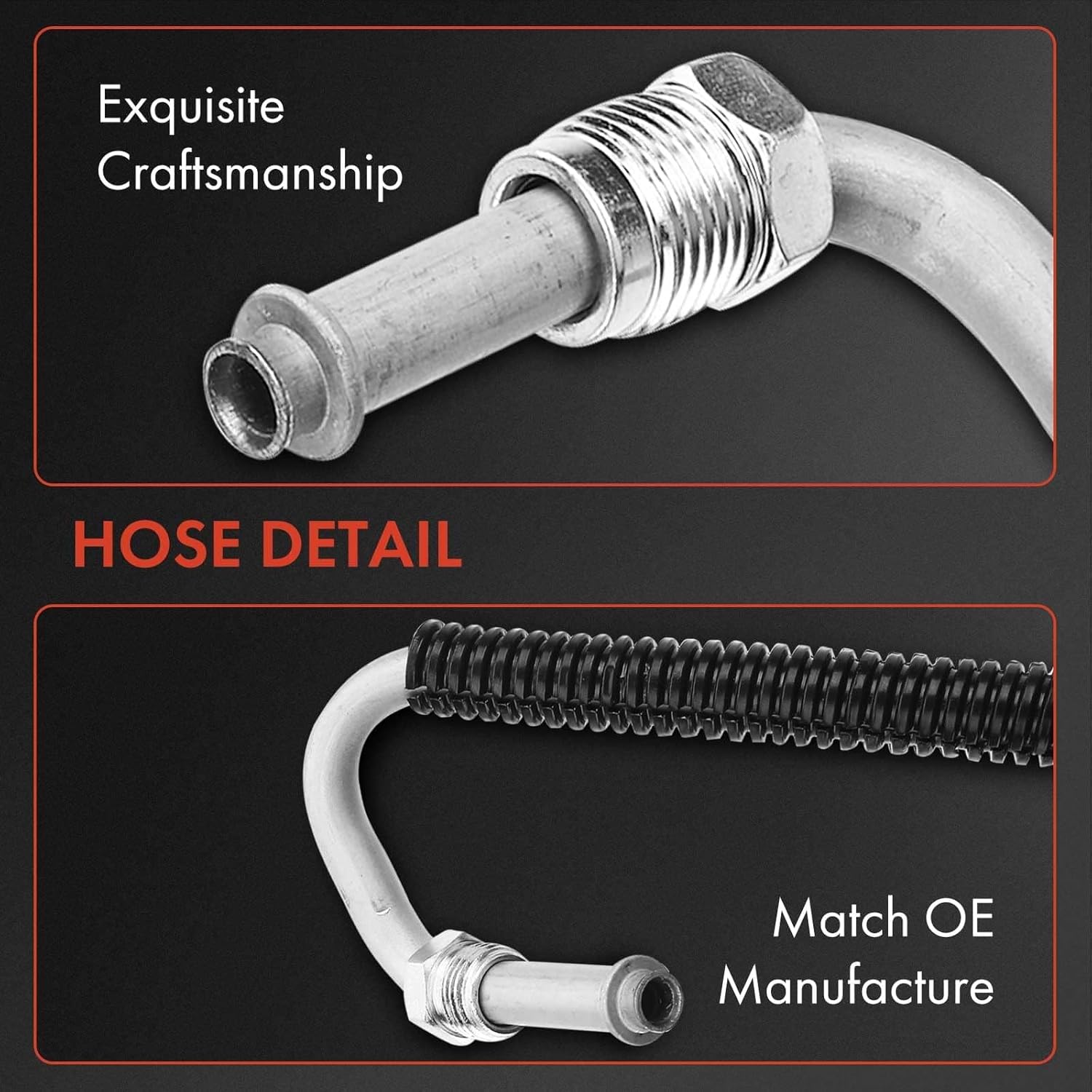 A-Premium Power Steering Pressure Hose Line Assembly Compatible with Chevrolet Captiva Sport 2011-2015, 2.4L 3.0L