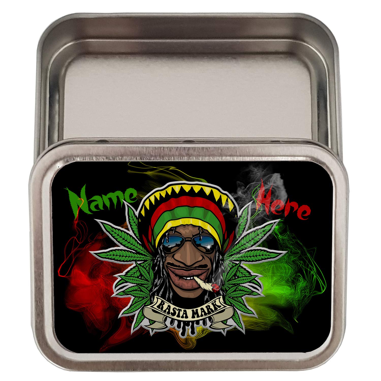 personalised tobacco rolling tin Smokers Pipe Hand Cigarette Free Engraving Birthday Gift 523 Tck Personalised Silver Metal Tobacco Tin