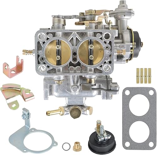 Silscvtt Carburador universal de 38x38 de repuesto de 2 barriles para Fiat Renault Ford VW Bmw 4C para 428 Weber Type