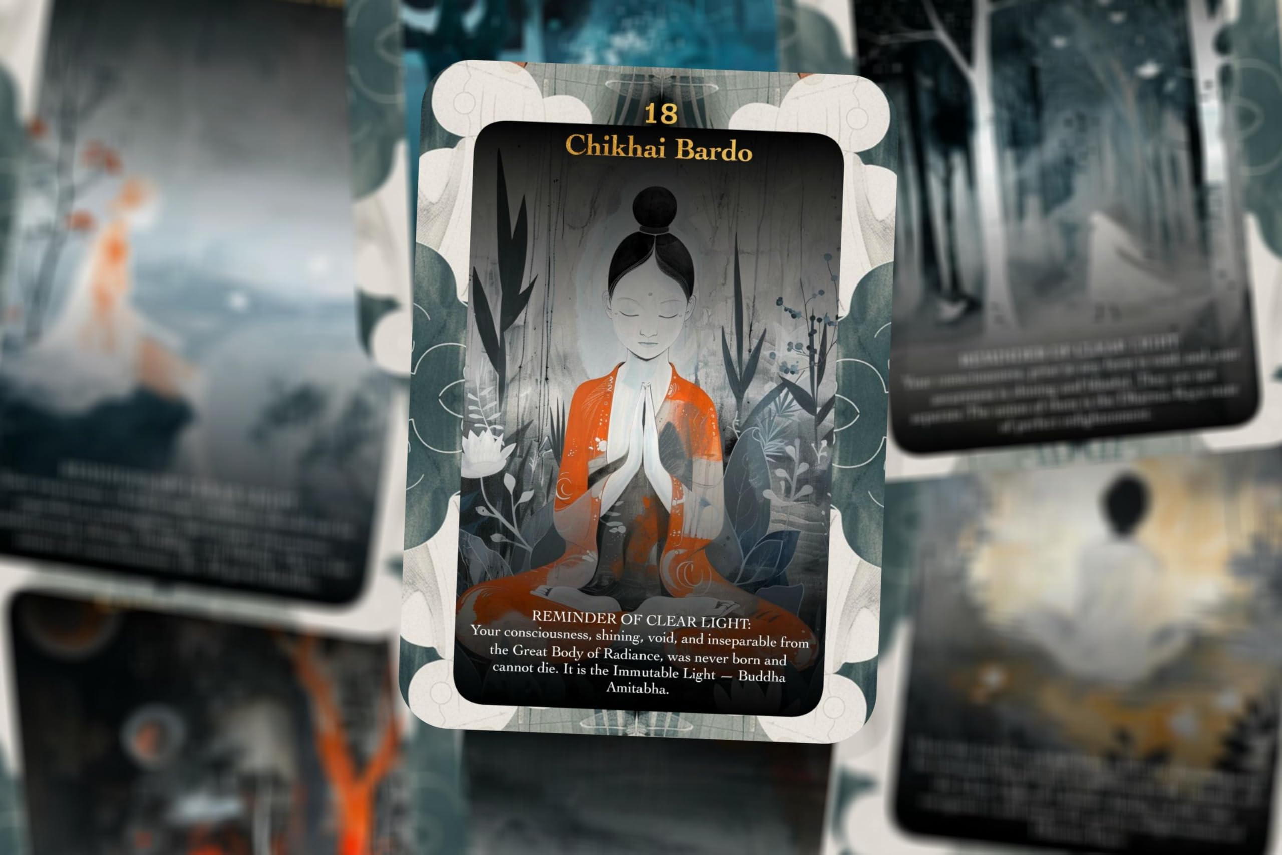 Ibiza Tarot The Tibetan Book of The Dead - Book 1 Card Deck | Spiritual Wisdom & Meditation Cards by Jeff Carreira - 80 Oracle Cards